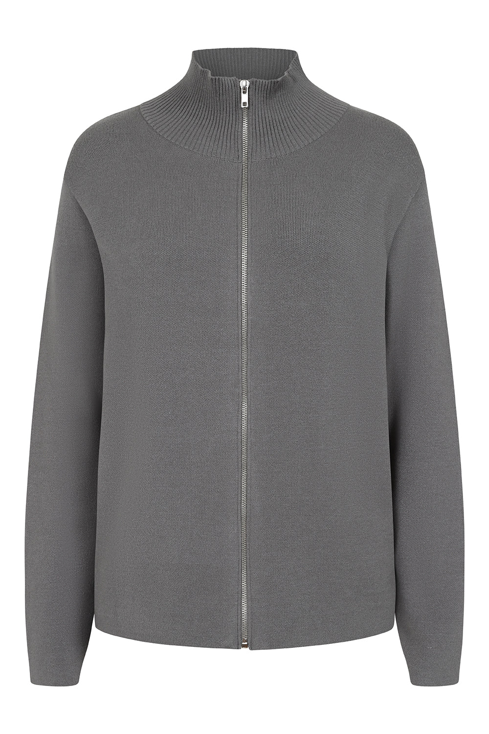 Grey Jacket with Buttons and Front Pockets