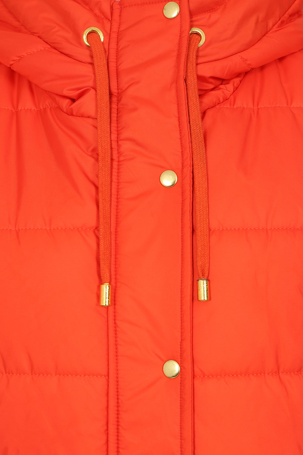 Orange Gilet With Side Zips