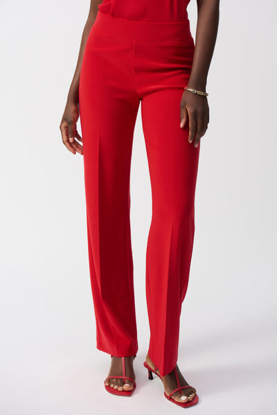 Joseph Ribkoff Radiant Red Classic Wide-Leg Pant