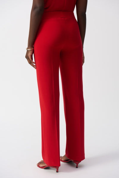 Joseph Ribkoff Radiant Red Classic Wide-Leg Pant