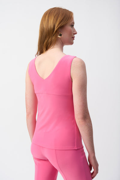 Joseph Ribkoff Bubble Gum Pink Classic V-Neck Cami