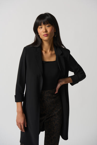 Joseph Ribkoff Plain Black Blazer With Pockets