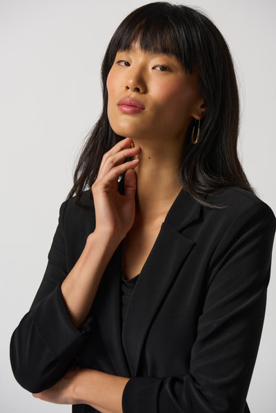 Joseph Ribkoff Plain Black Blazer With Pockets