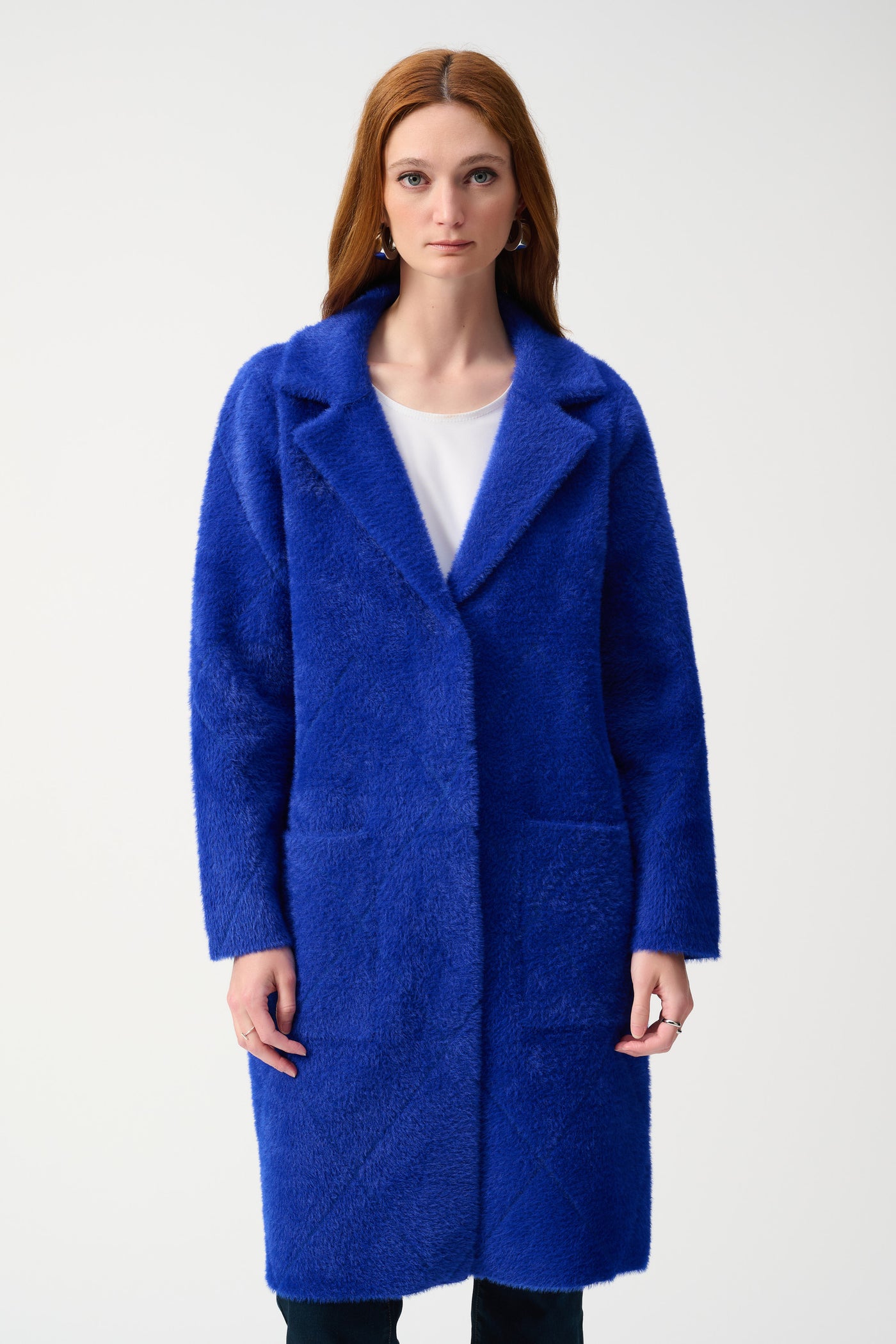 Joseph Ribkoff Royal Sapphire Knit Coat