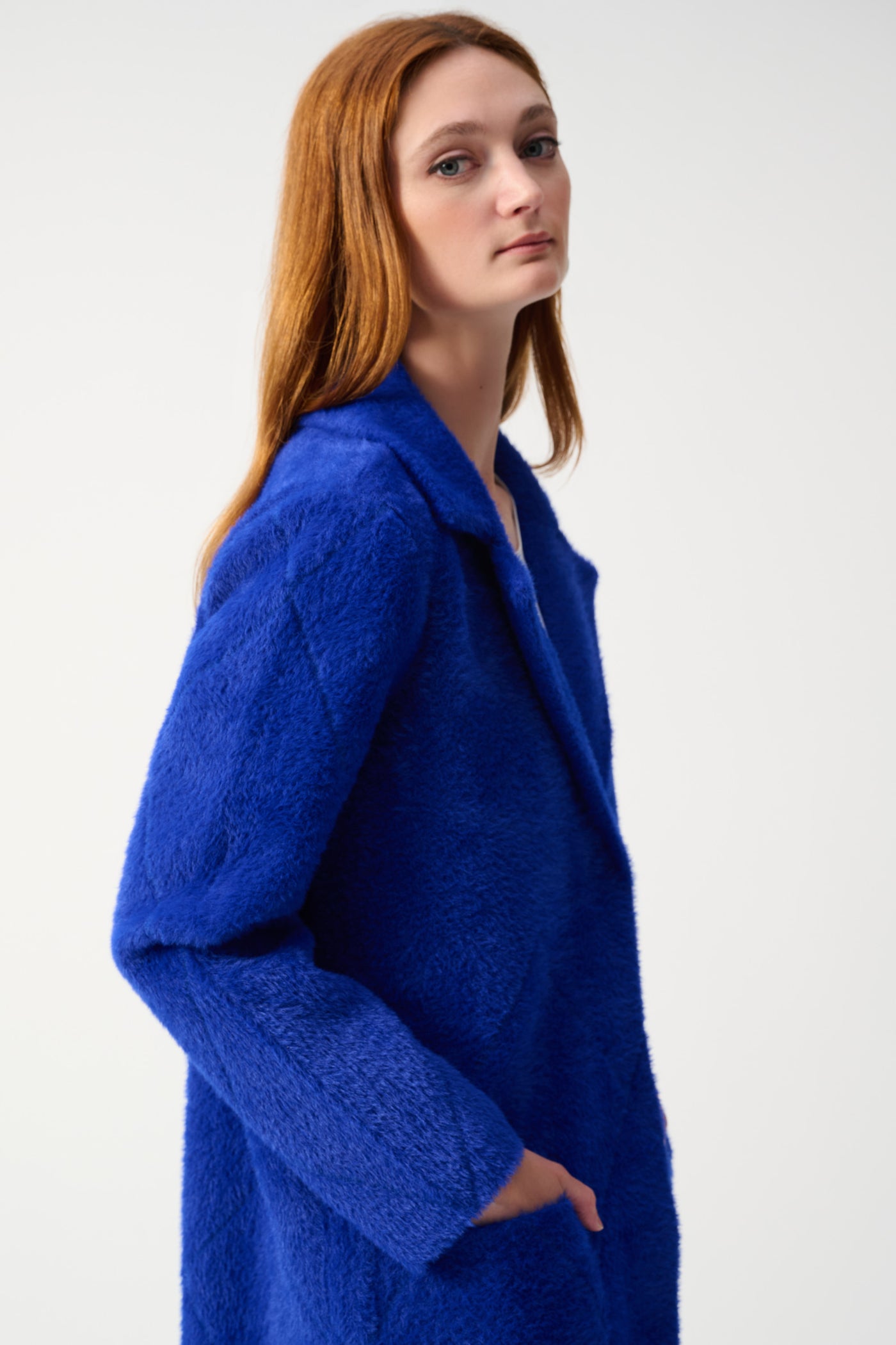 Joseph Ribkoff Royal Sapphire Knit Coat