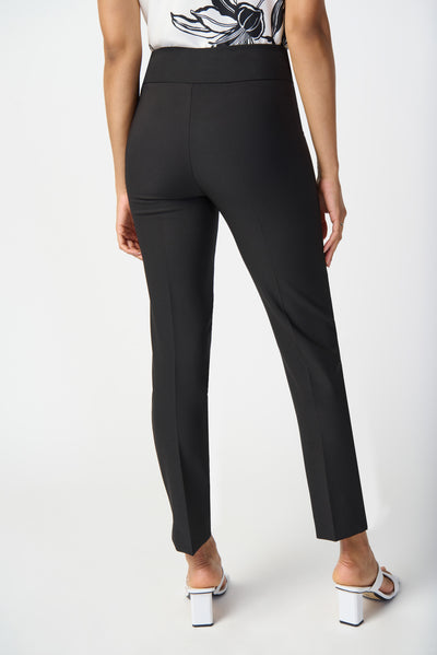 Joseph Ribkoff Black Slim-Fit Pull-On Pants