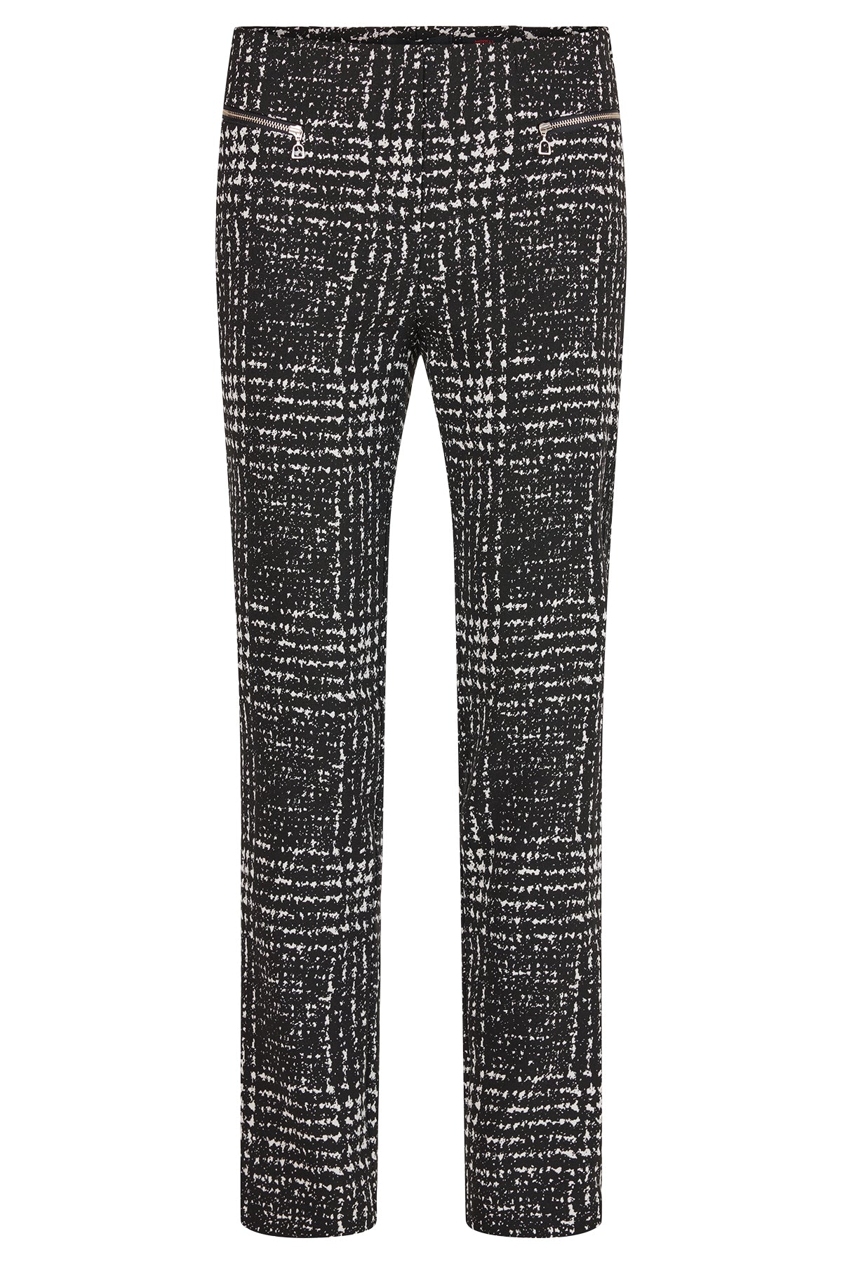 Mimi Houndstooth Trousers With Zips