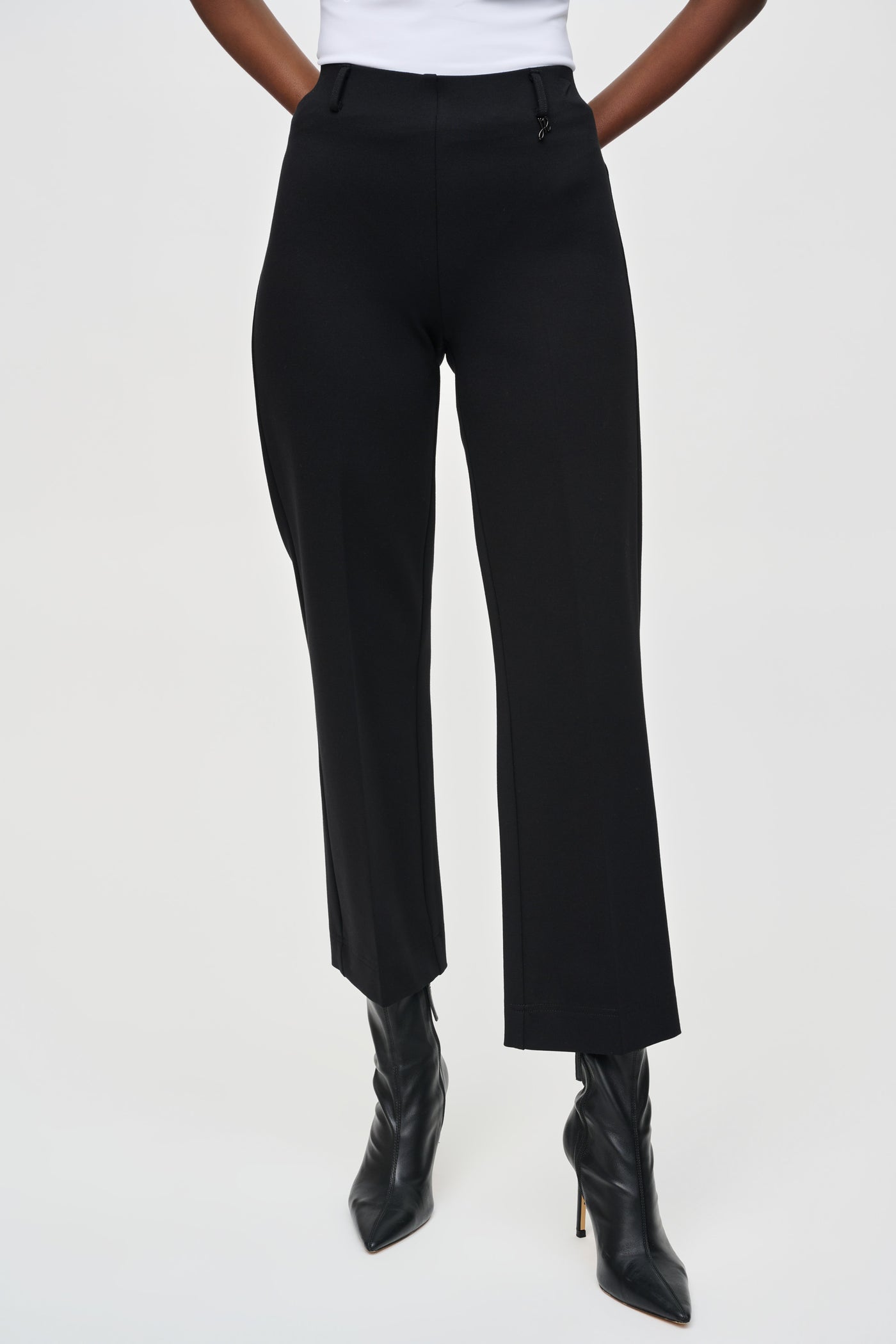 Joseph Ribkoff Black Straight Leg Pull On Trousers