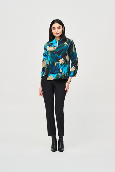 Joseph Ribkoff Abstract Print Swing Jacket