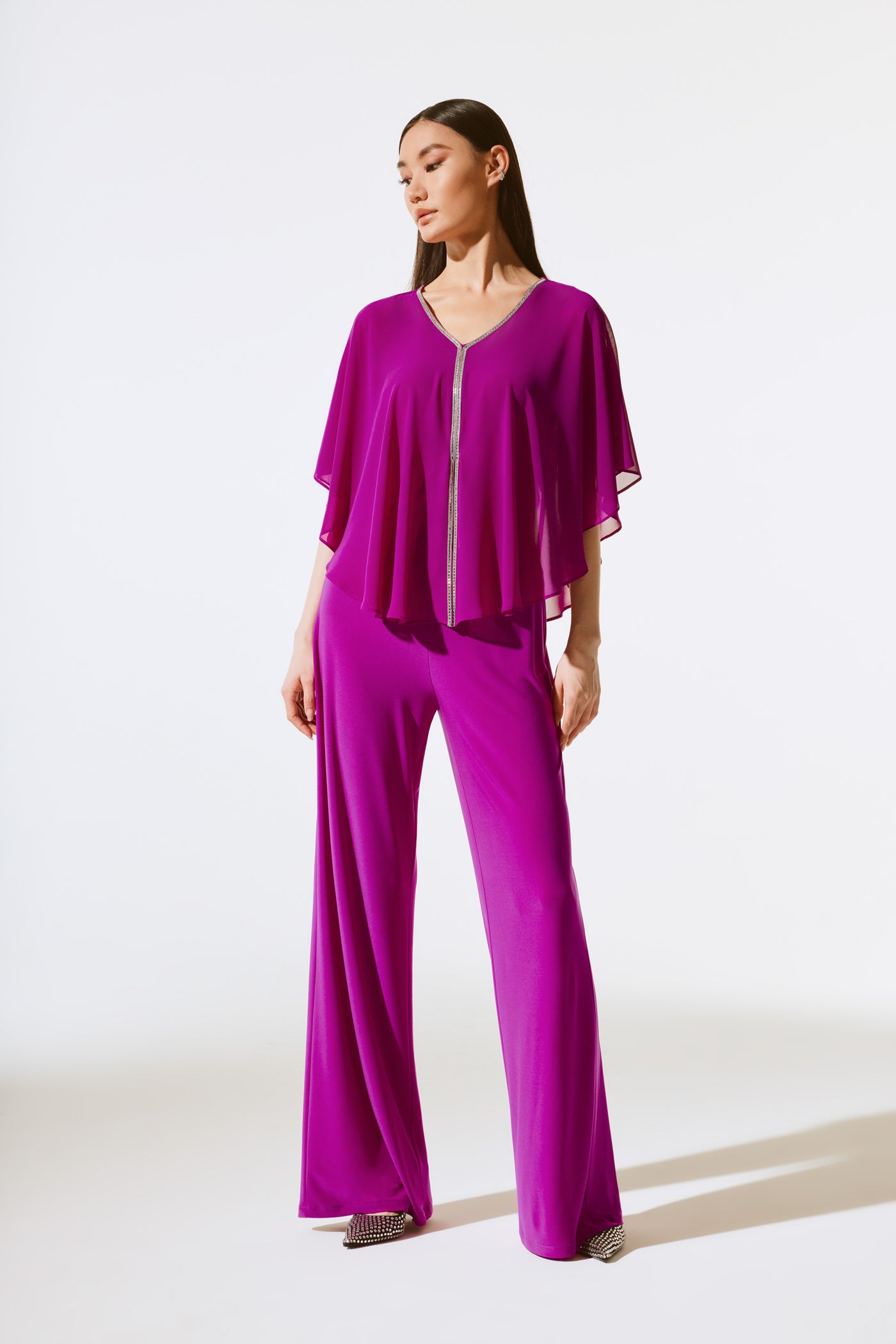 Joseph Ribkoff Empress Chiffon Poncho Top