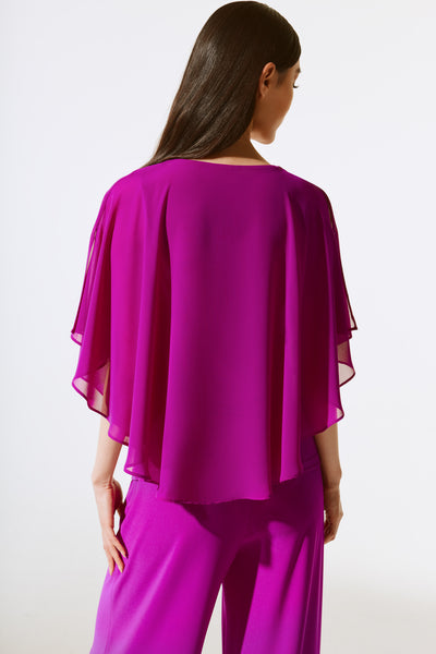 Joseph Ribkoff Empress Chiffon Poncho Top