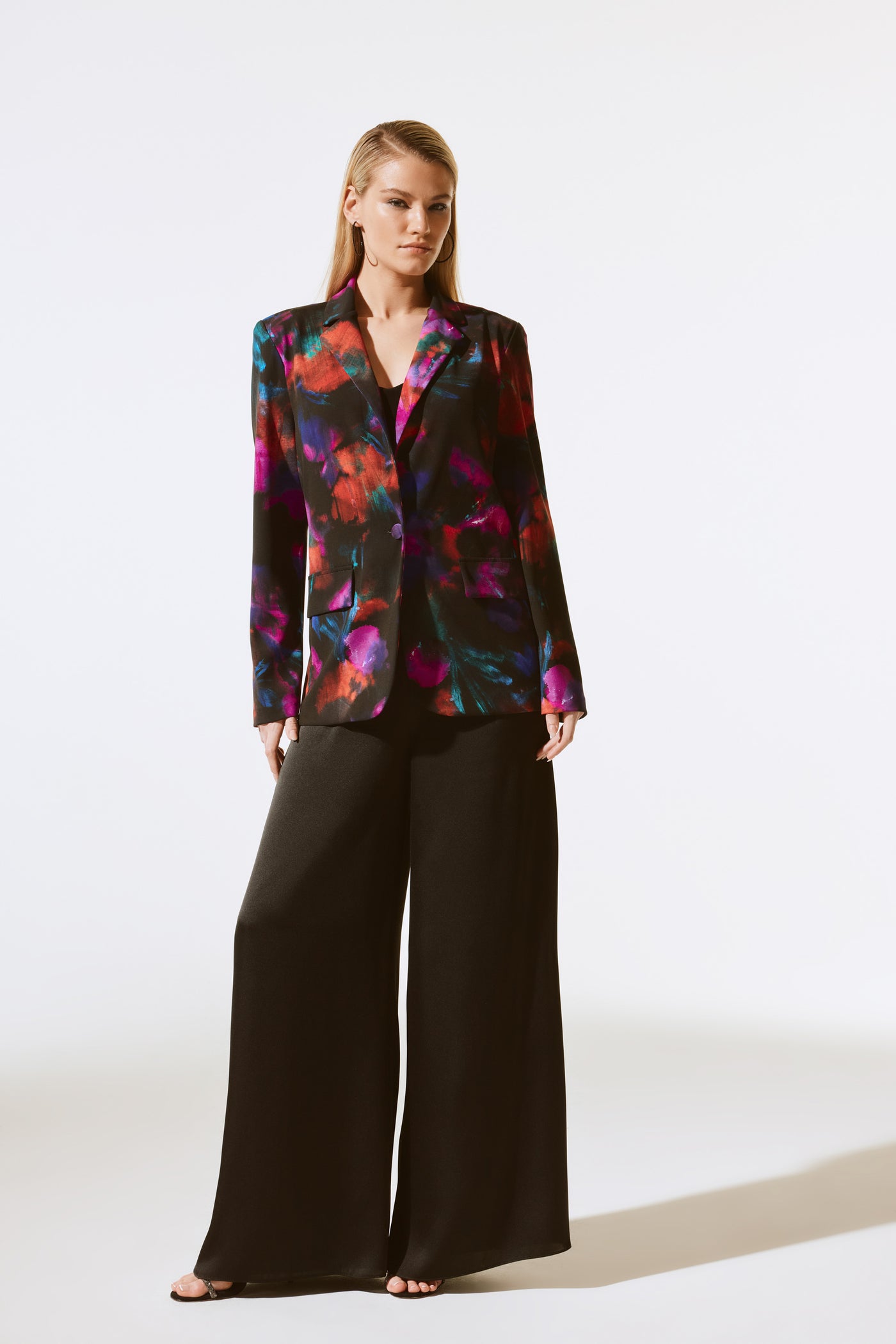 Joseph Ribkoff Abstract Print Straight Blazer