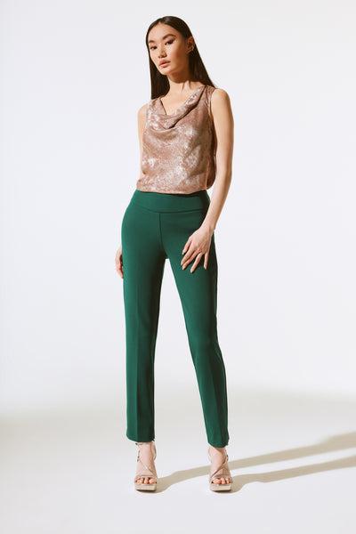 Joseph Ribkoff Dark Green Straight Leg Trousers