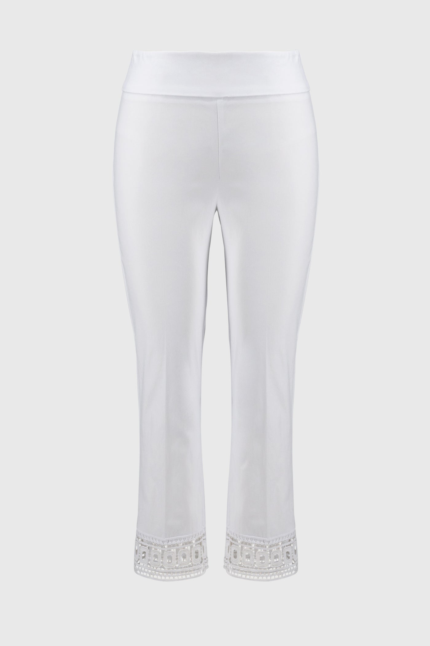 Joseph Ribkoff White Millennium Cropped Pull-On Pants