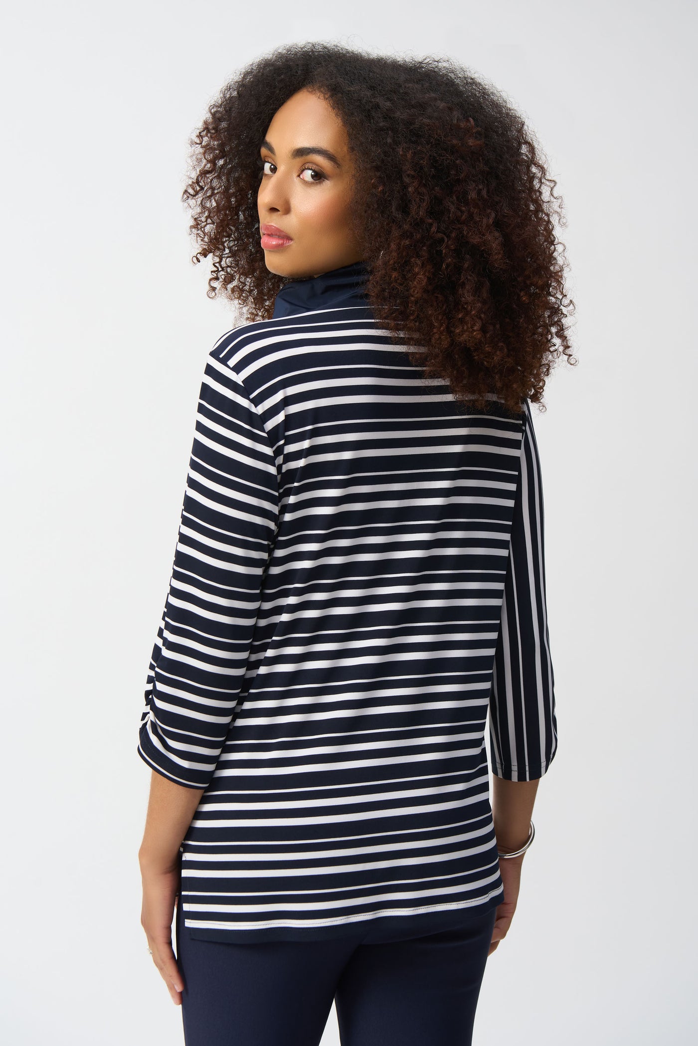 Joseph Ribkoff Stripe Print Boxy Tunic Top