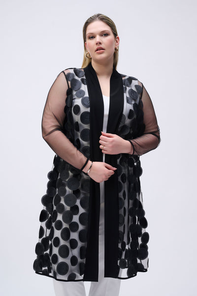 Joseph Ribkoff 3D Dot and Mesh Cover-Up