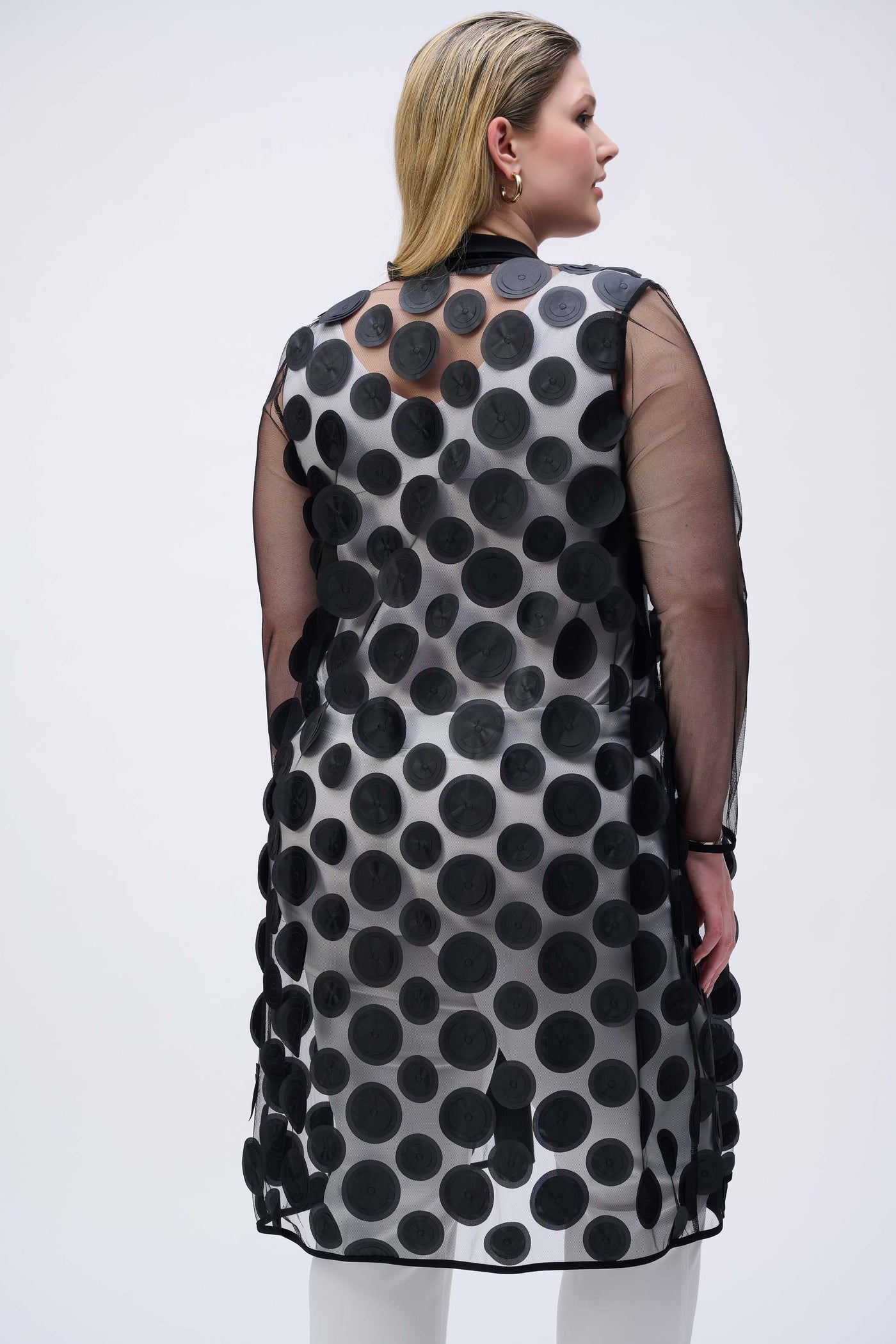 Joseph Ribkoff 3D Dot and Mesh Cover-Up