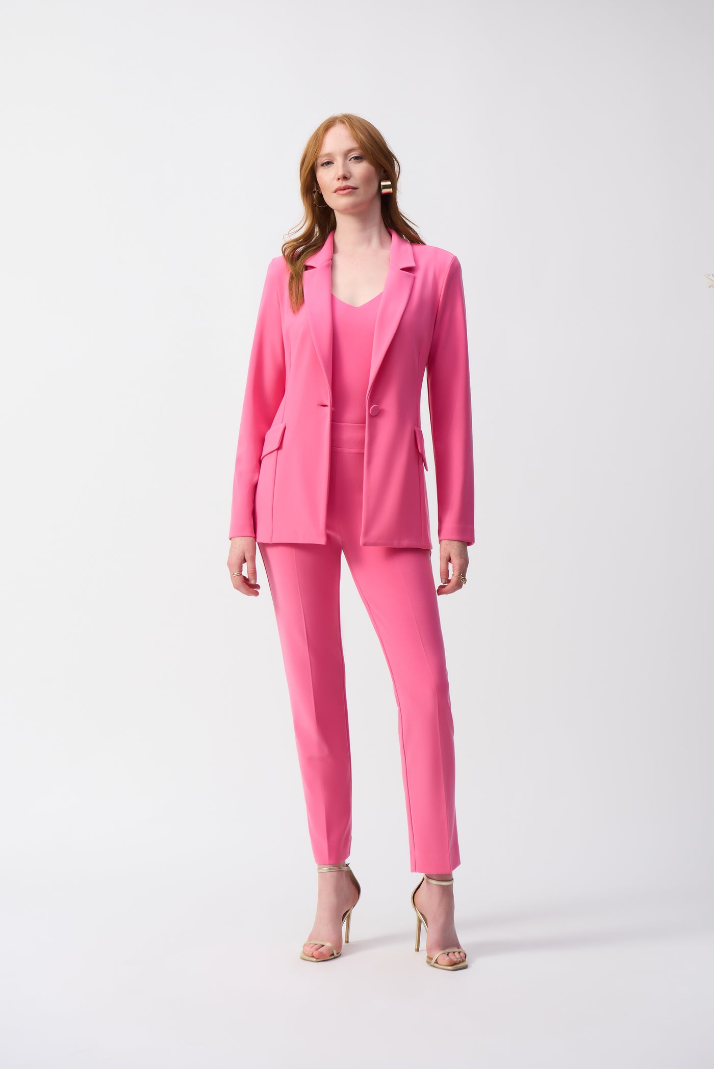 Joseph Ribkoff Bubble Gum Blazer With Button