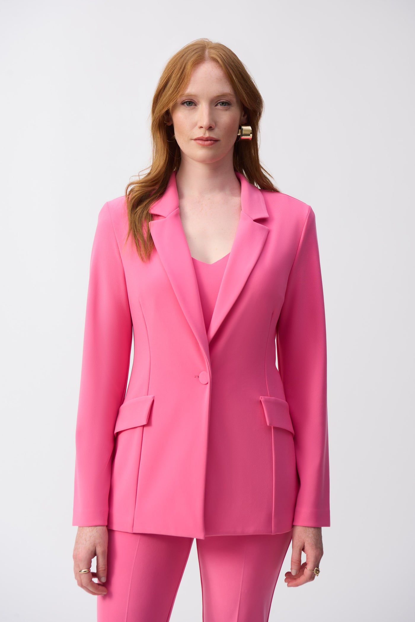 Joseph Ribkoff Bubble Gum Blazer With Button