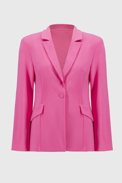 Joseph Ribkoff Bubble Gum Blazer With Button