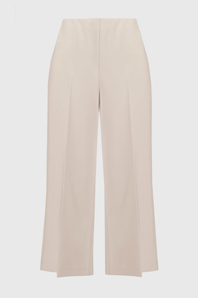 Joseph Ribkoff Beige Lux Twill Pull-on Culotte Pants