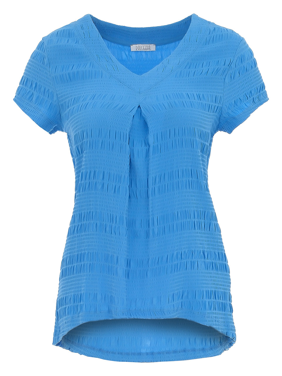 Blue Textured T-Shirt