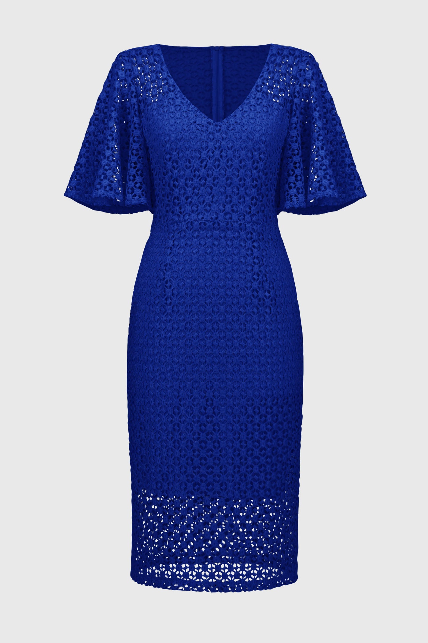 Joseph Ribkoff Royal Sapphire Guipure Lace Sheath Dress