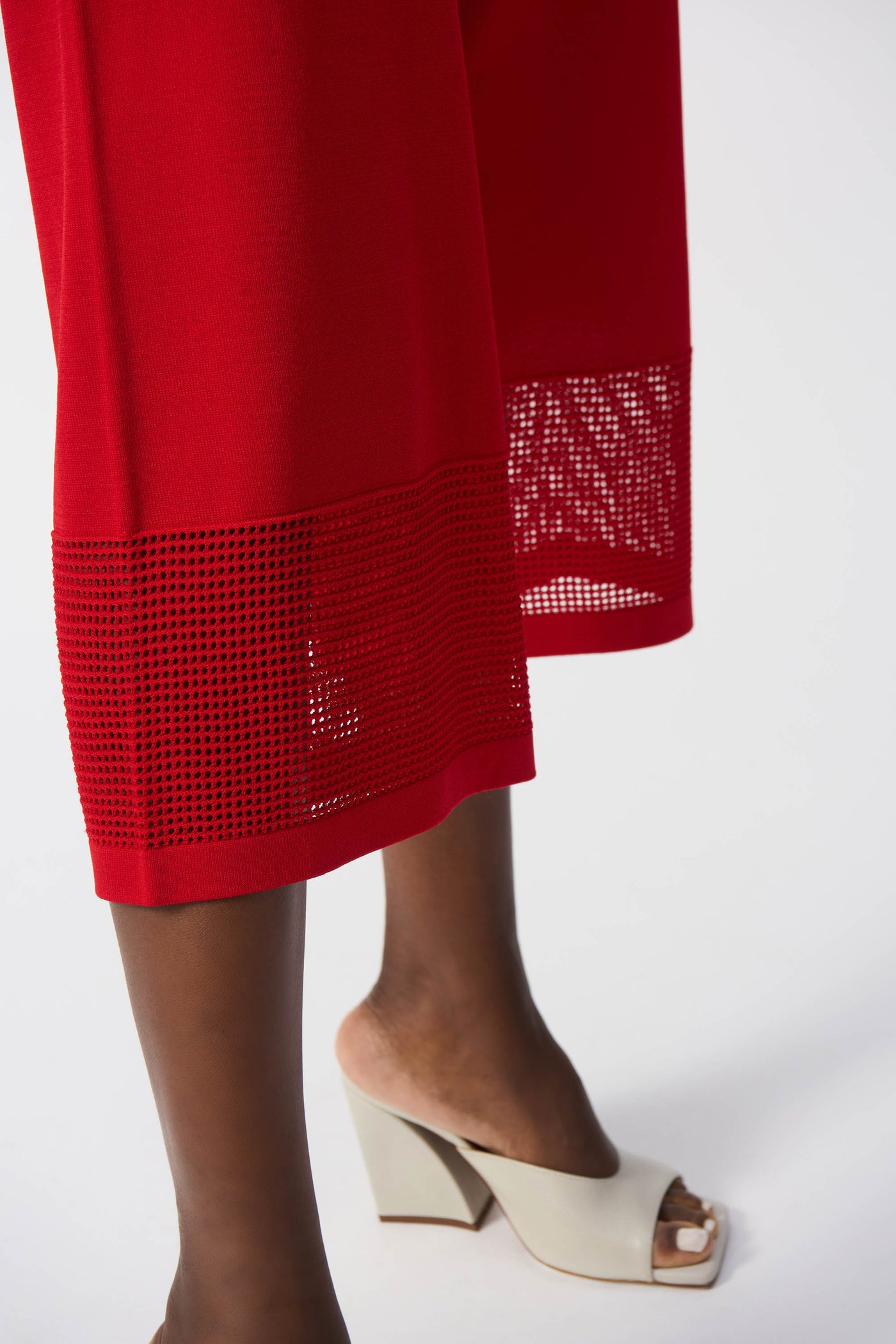 Joseph Ribkoff Radiant Red Culotte with Mesh Detail