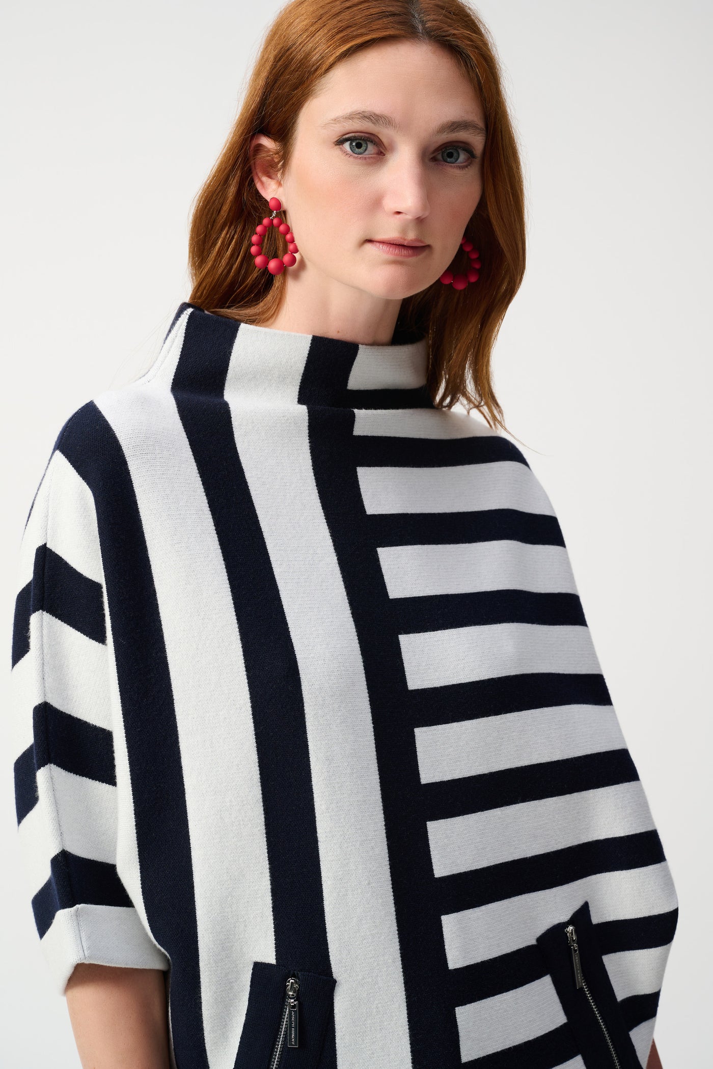 Joseph Ribkoff Jacquard Stripe Sweater Knit Jumper