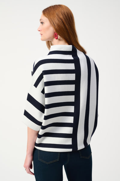 Joseph Ribkoff Jacquard Stripe Sweater Knit Jumper