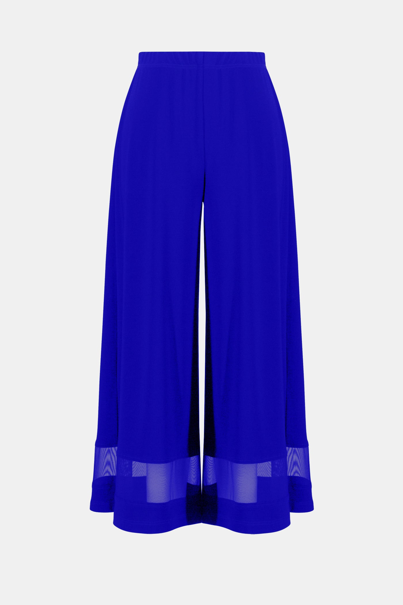 Joseph Ribkoff Royal Sapphire Silky Knit And Mesh Culotte Pants