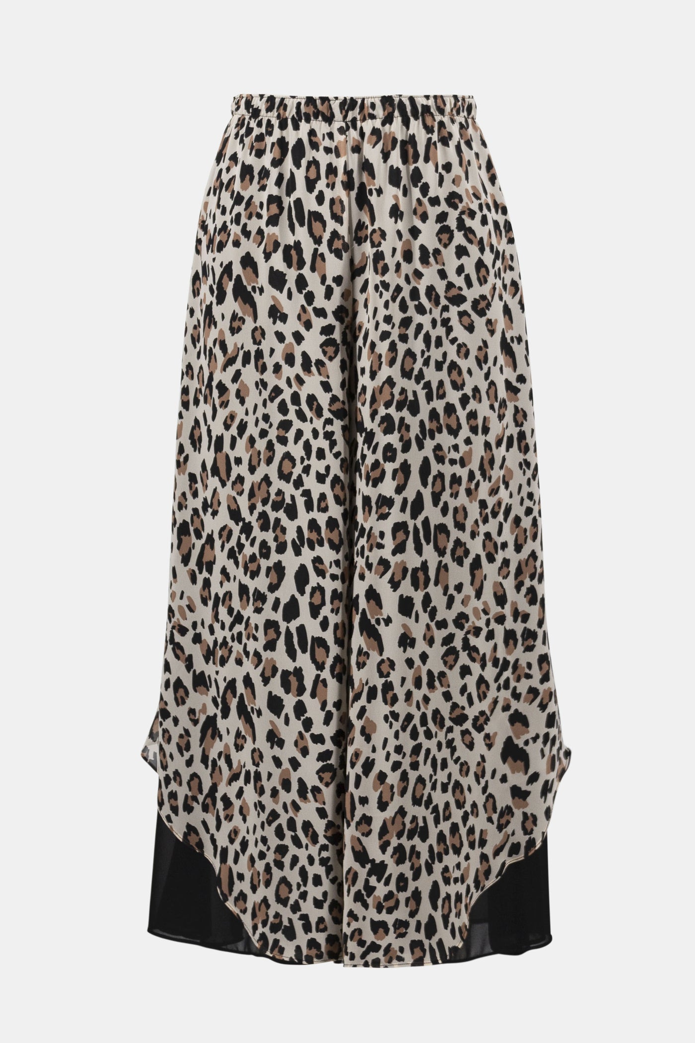 Joseph Ribkoff Chiffon Animal Print Reversible Culotte Pants