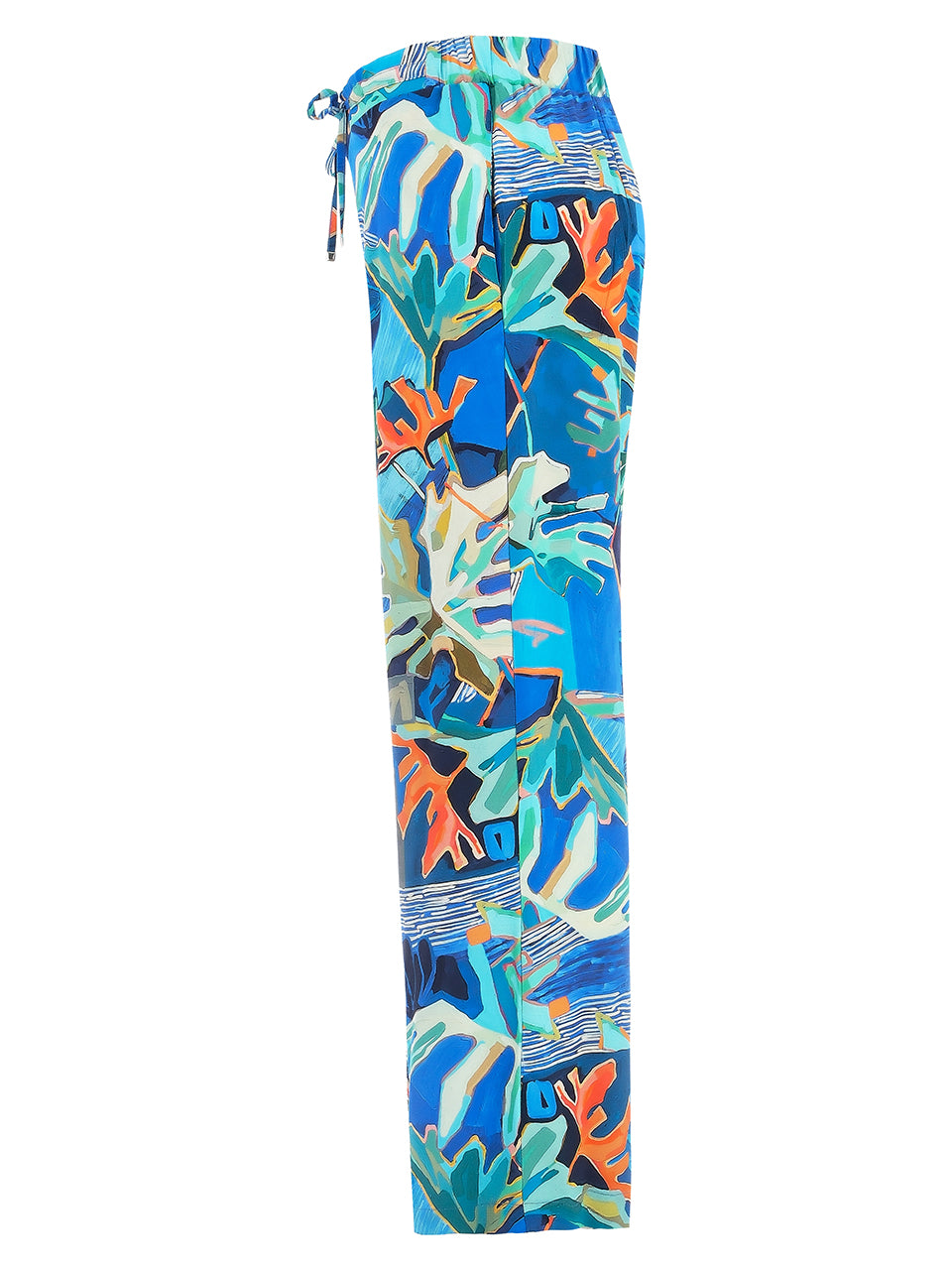 Multicoloured Lightweight Trousers With Drawstring