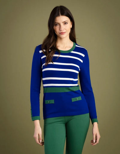 Blue Striped Sweater