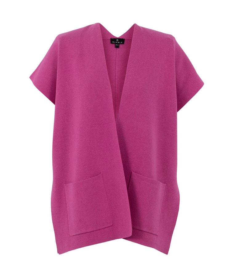 Short Sleeve Pink Cardigan