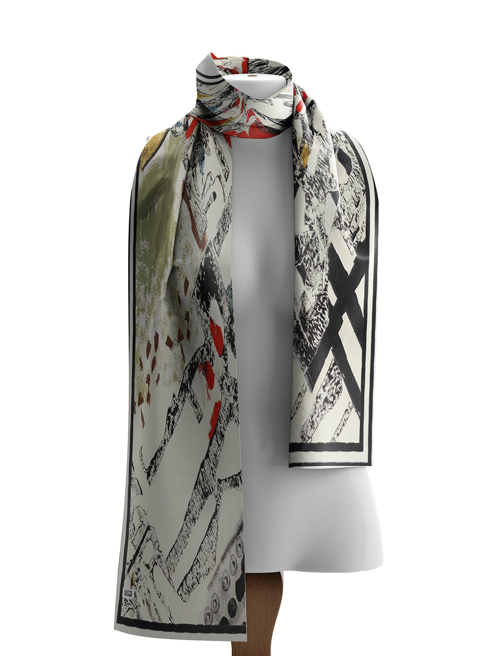 Vigo Print Lightweight Rectangular Scarf