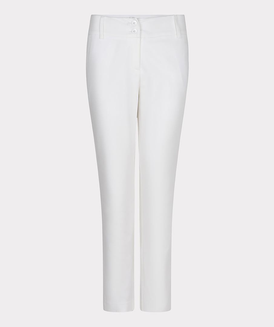 Off White Chino Trousers With Stretch