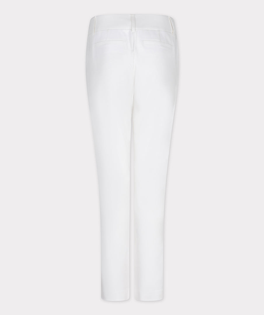 Off White Chino Trousers With Stretch