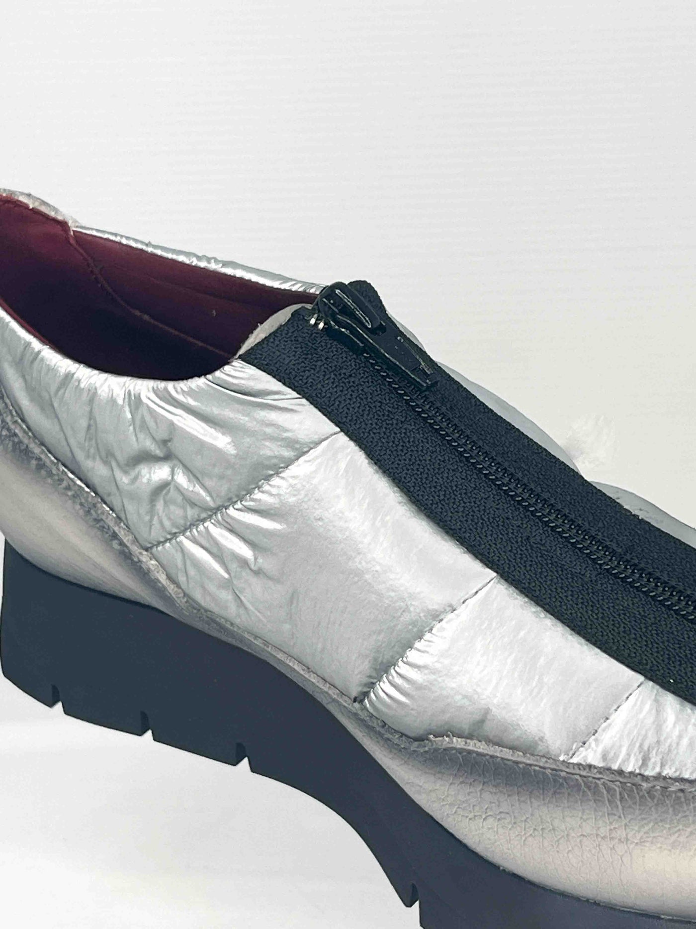 Silver/Grey Shoe With Zip