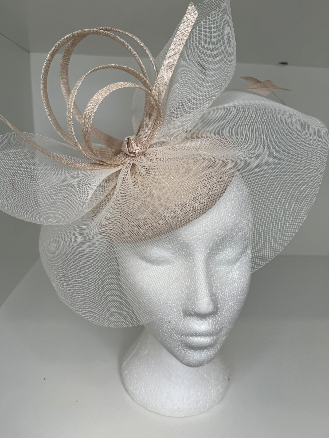 Fascinator With Mesh  Detail - Various Colours