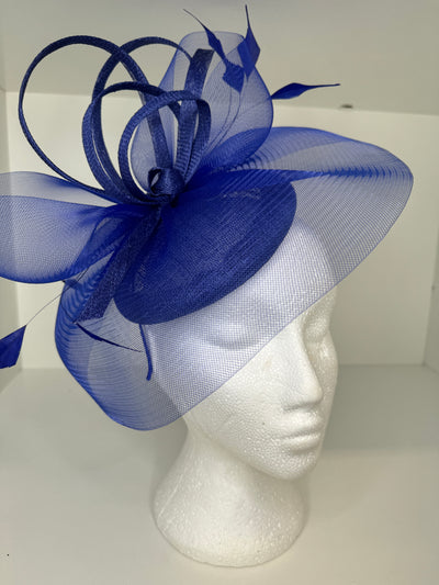 Fascinator With Mesh  Detail - Various Colours