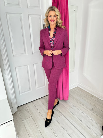 Fushsia Classic Trouser Suit