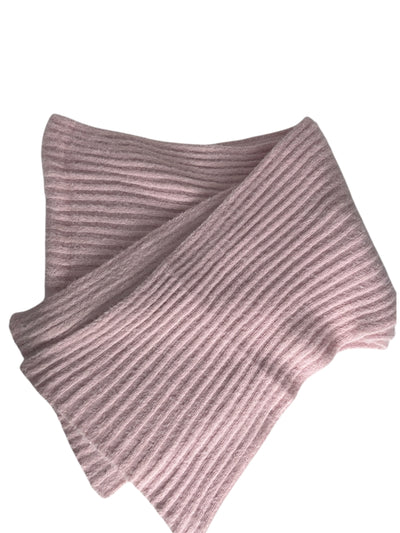 Baby Pink Knit Beanie and Scarf Set