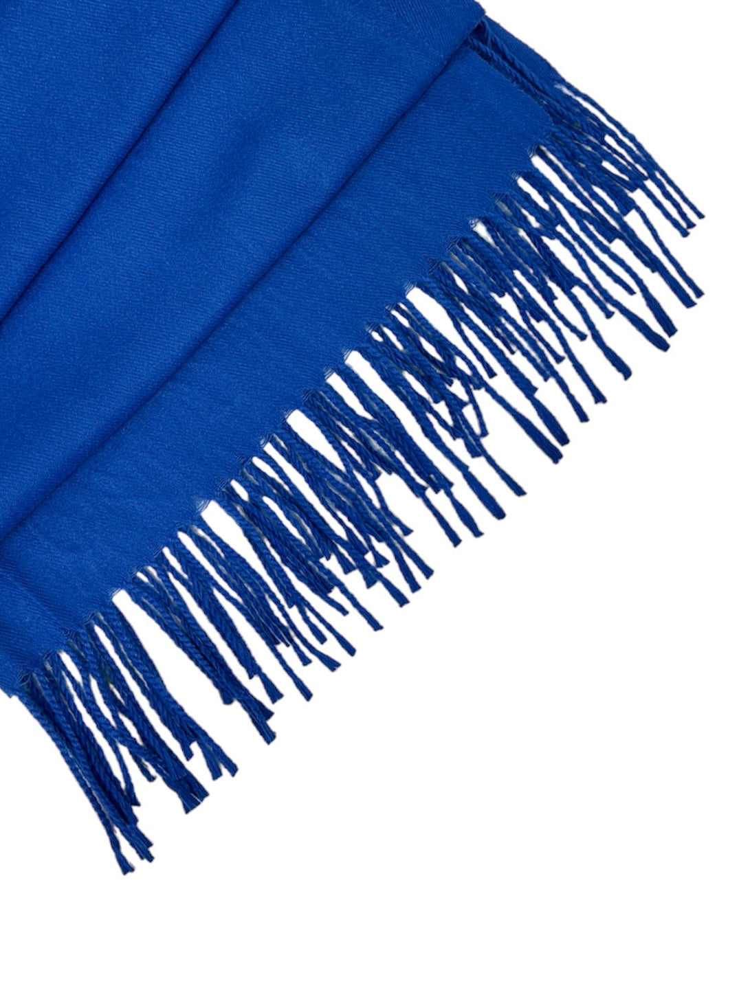 Royal Blue Scarf with Fringe