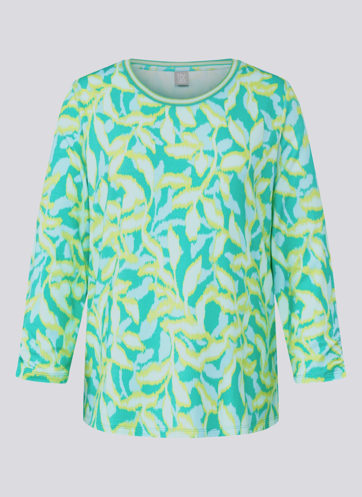 Flow Motion Round-Neck Abstract Top