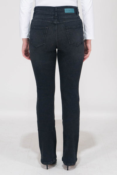 Violet High Waist Jeans - Black Denim