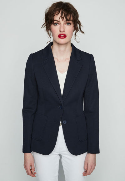 Navy Blazer with Front Pocket