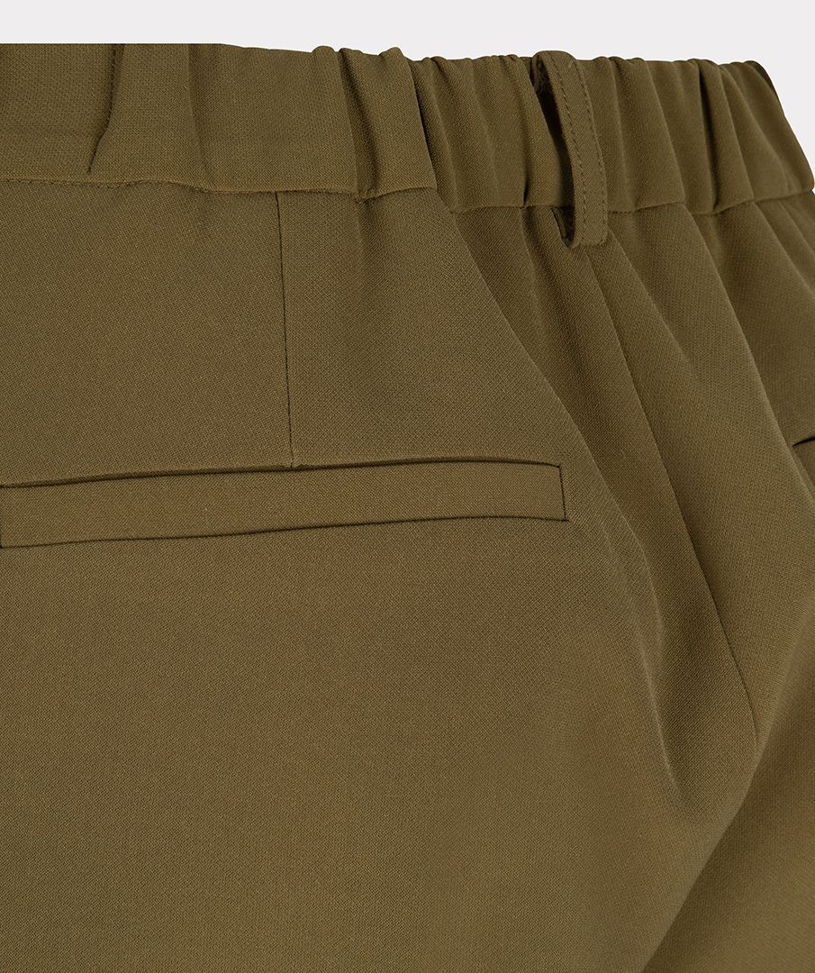 Olive Green Chino Trousers with Pockets