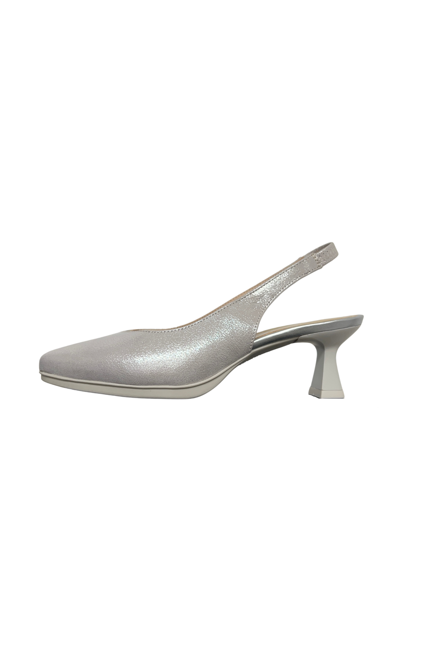 Pearl Kitten Heel Shoe with Platform